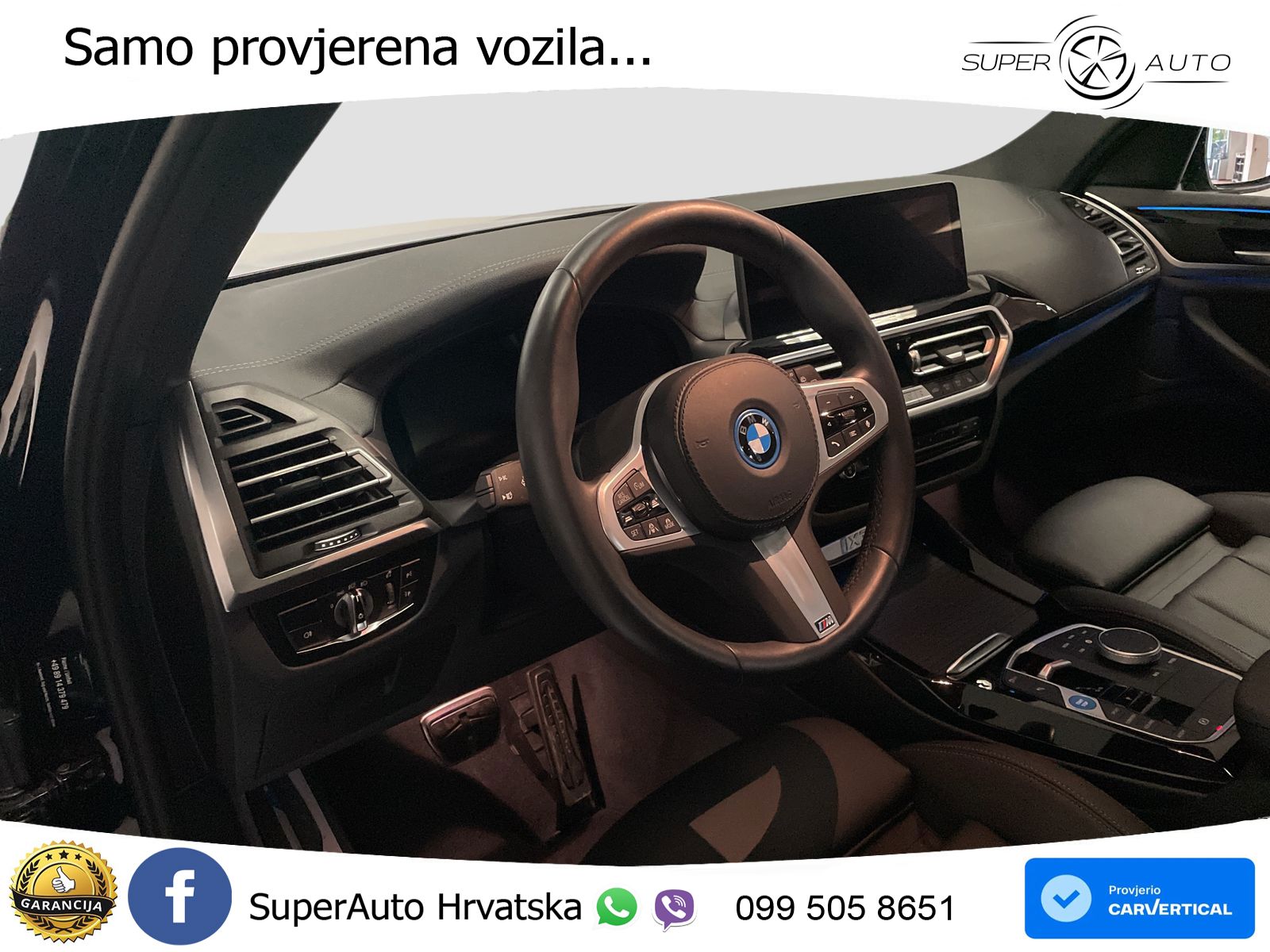 BMW iX3 80 kWh (286 KS) M Sport LED+GR SJED+ACC