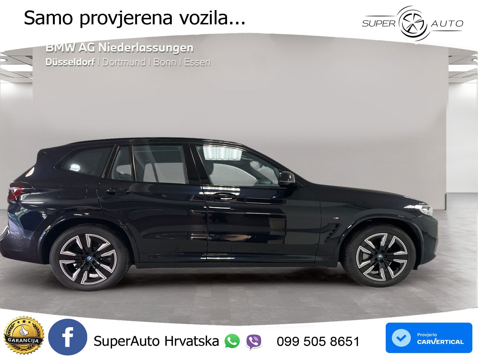 BMW iX3 80 kWh (286 KS) M Sport LED+GR SJED+ACC