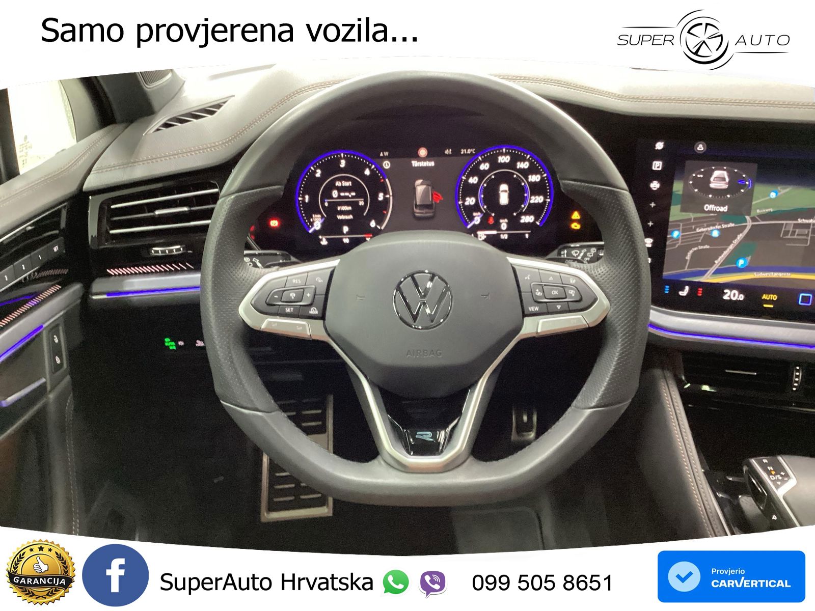 Volkswagen Touareg 3.0 V6 TDI (286 KS) 4MOTION Tiptronic R-Line ACC+HEAD+4xGR SJED+360+PANO