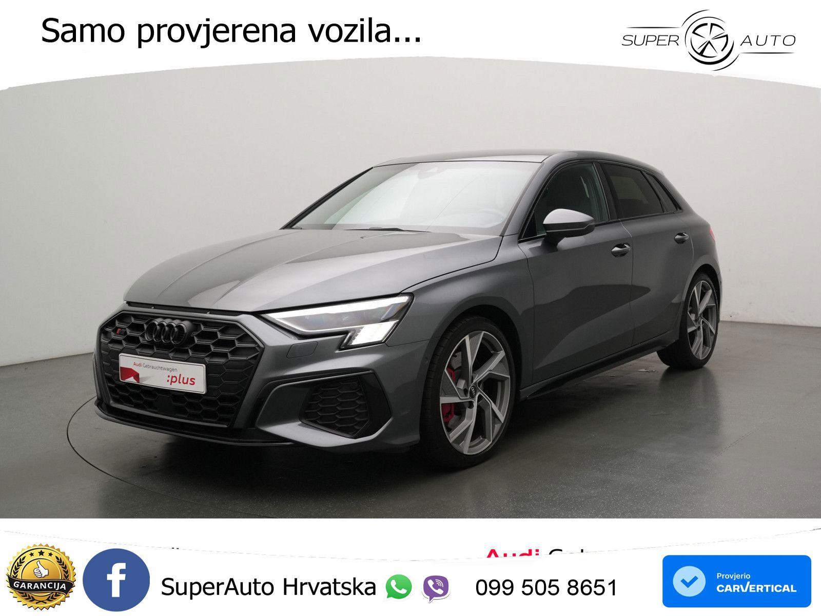 Audi S3 2.0 TFSI (310 KS) quattro S tronic MATRIX+GR SJED+KAM