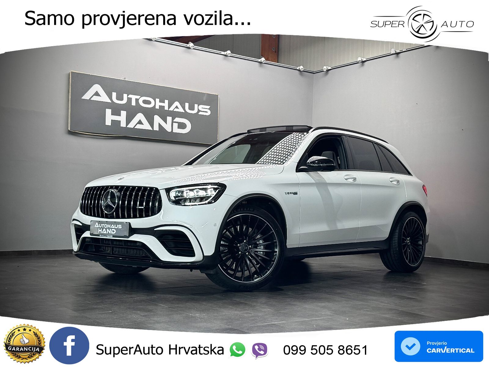 Mercedes AMG GLC 63 V8 (476 KS) 4MATIC+ MCT LED+GR SJED+ACC