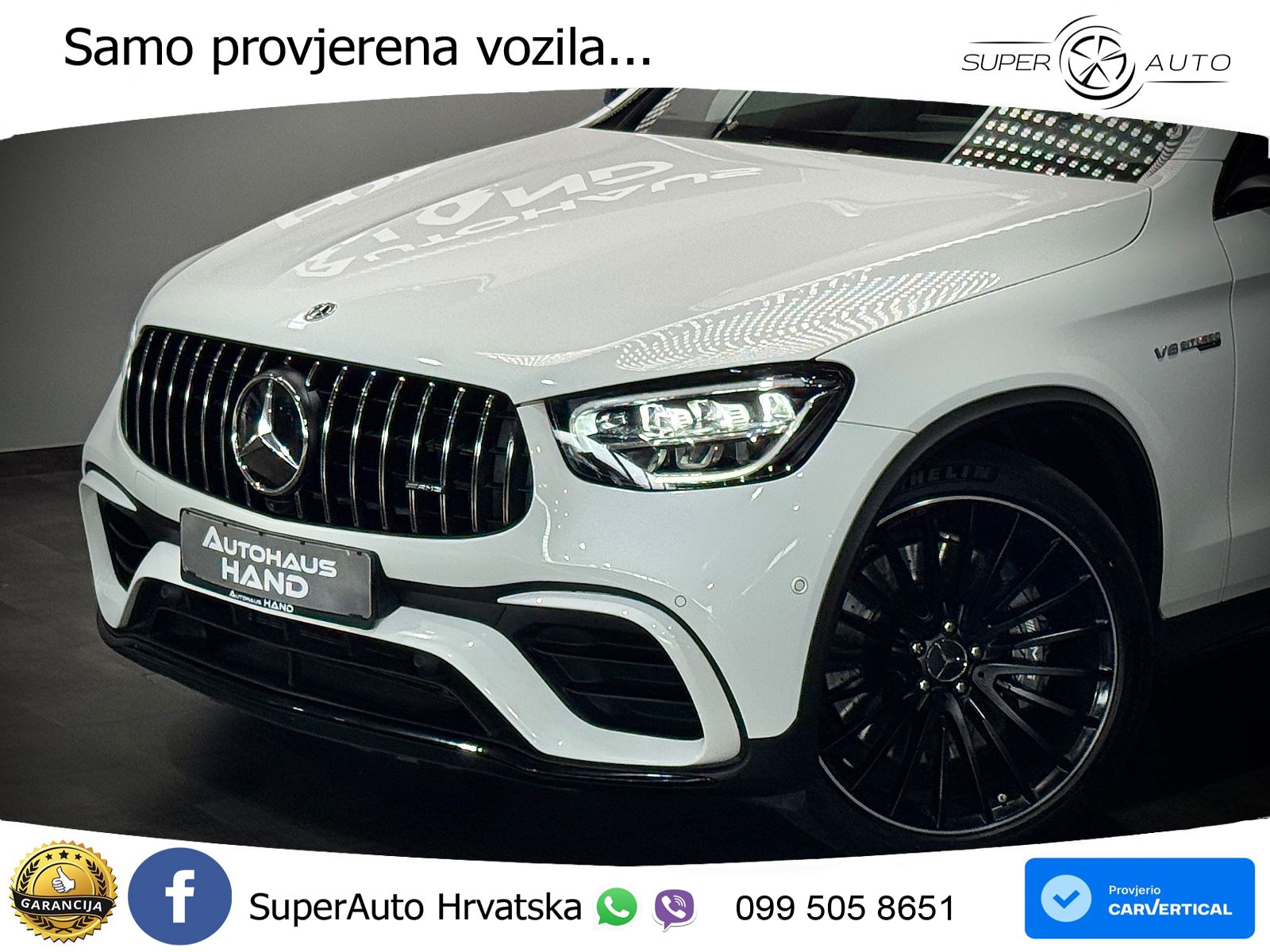 Mercedes AMG GLC 63 V8 (476 KS) 4MATIC+ MCT LED+GR SJED+ACC