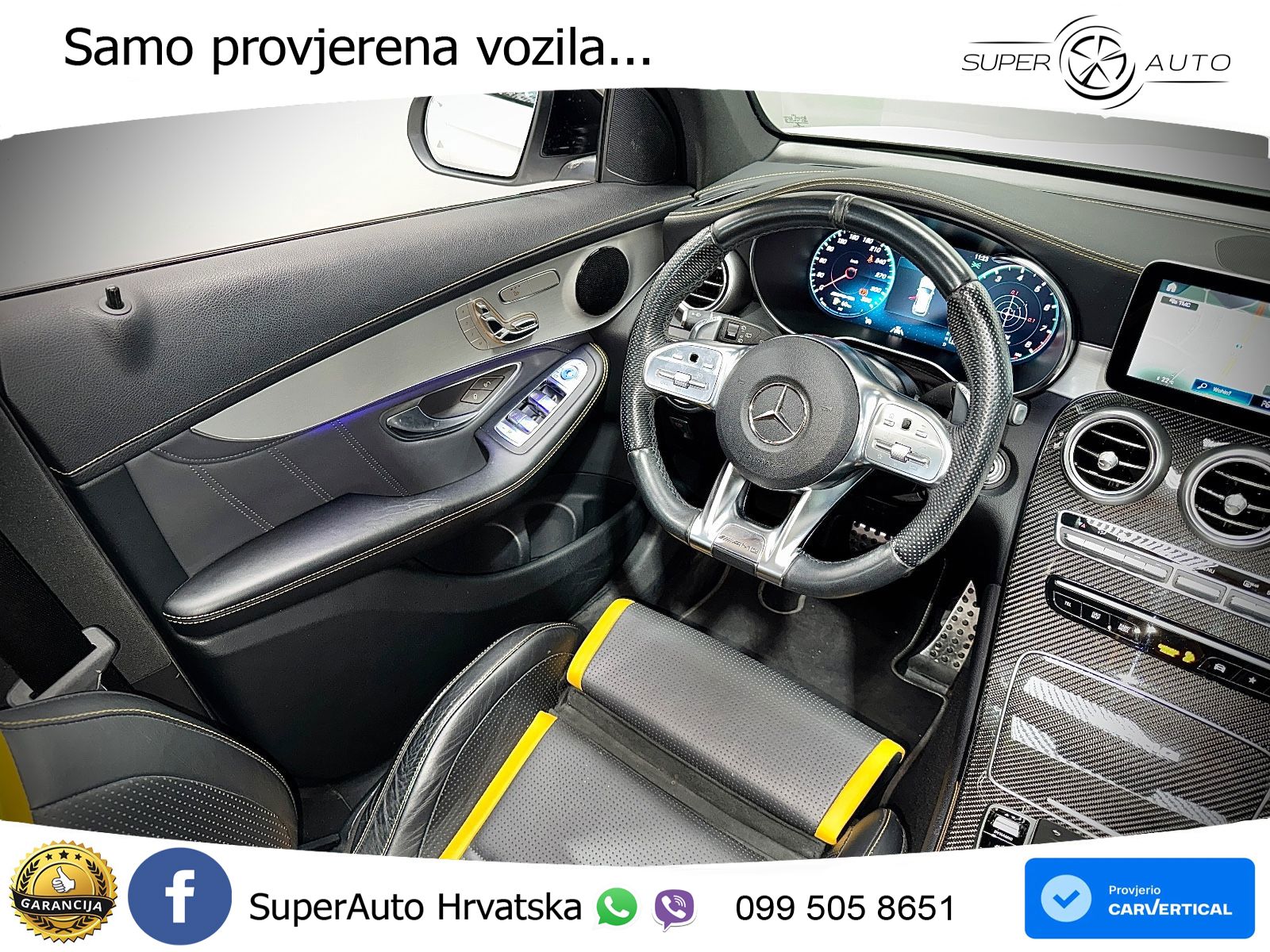 Mercedes AMG GLC 63 V8 (476 KS) 4MATIC+ MCT LED+GR SJED+ACC