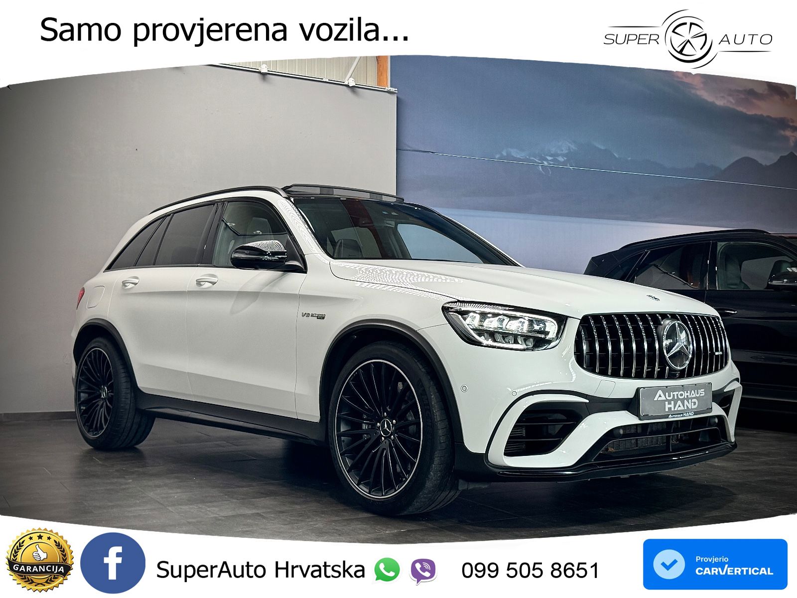Mercedes AMG GLC 63 V8 (476 KS) 4MATIC+ MCT LED+GR SJED+ACC