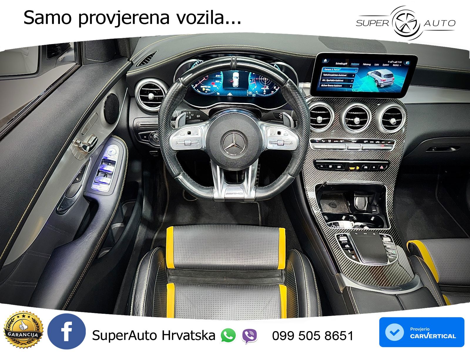Mercedes AMG GLC 63 V8 (476 KS) 4MATIC+ MCT LED+GR SJED+ACC