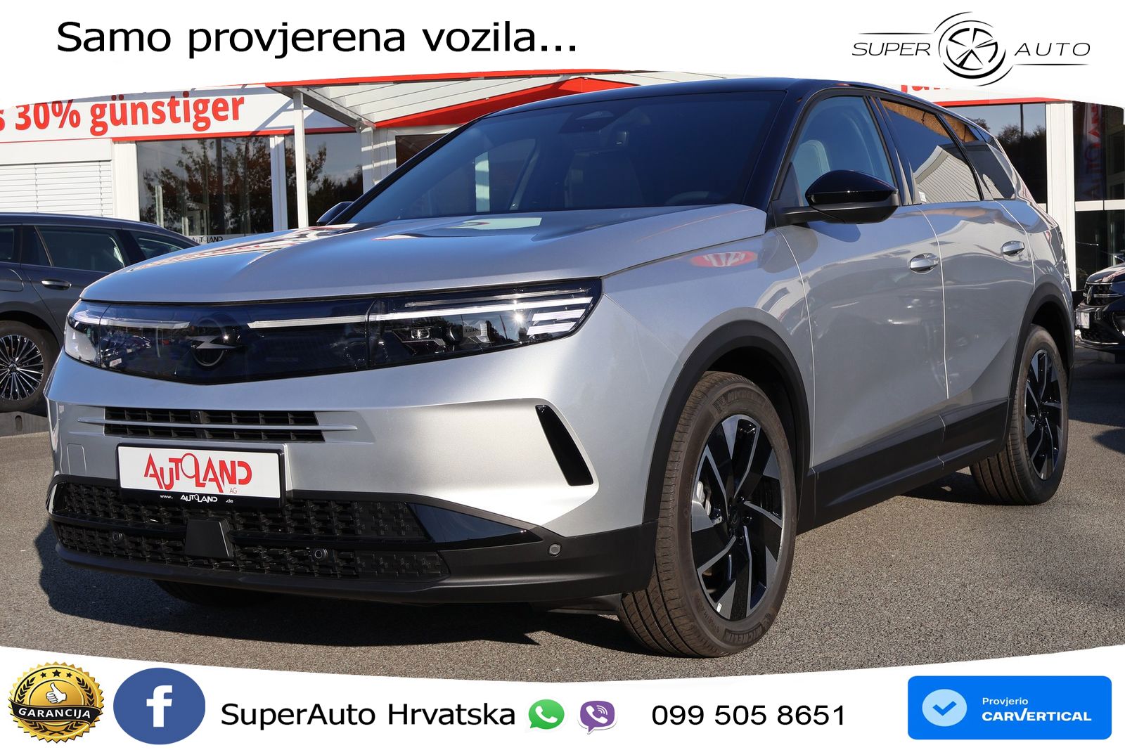 Opel Grandland 1.2 Turbo (145 KS) Hybrid eDCT Ultimate LED+GR SJED+ACC