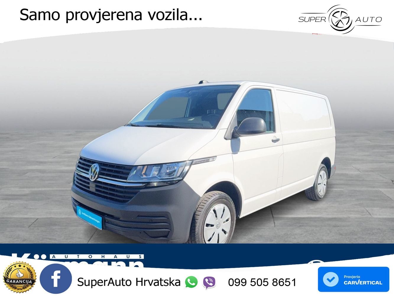 Volkswagen T6.1 Transporter Kasten 2.0TDI AHK KAM NAV SHZ 110 KS