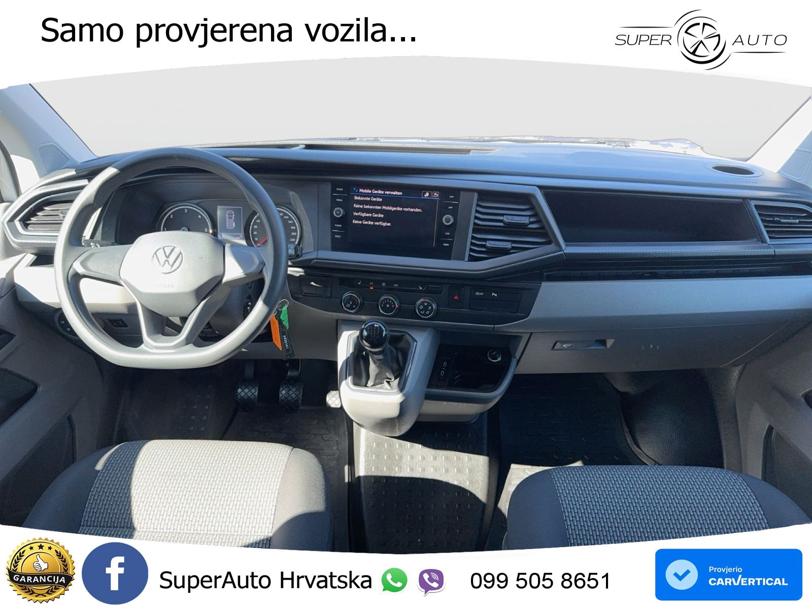 Volkswagen T6.1 Transporter Kasten 2.0TDI AHK KAM NAV SHZ 110 KS