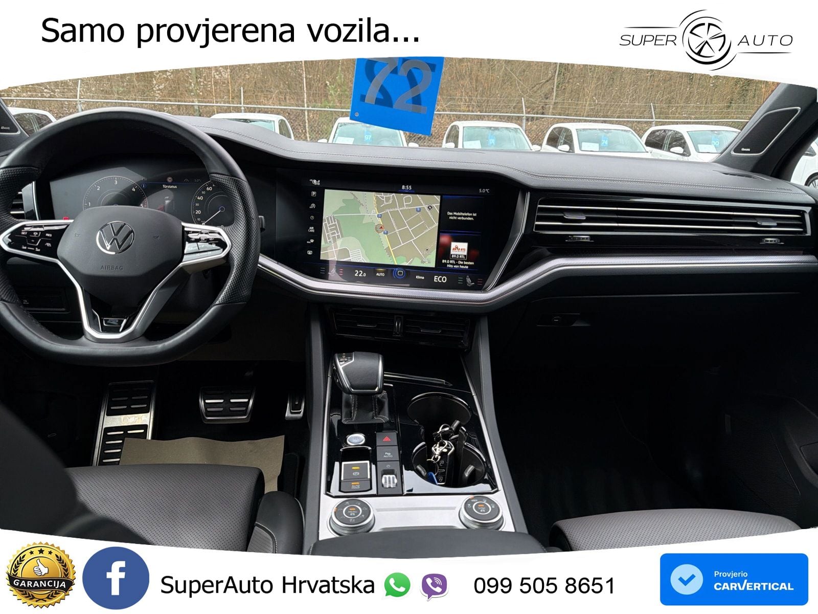 Volkswagen Touareg 3.0 V6 TDI (286 KS) 4MOTION Tiptronic R-Line ZRAČNI+ACC+GR SJED+KAM+PANO