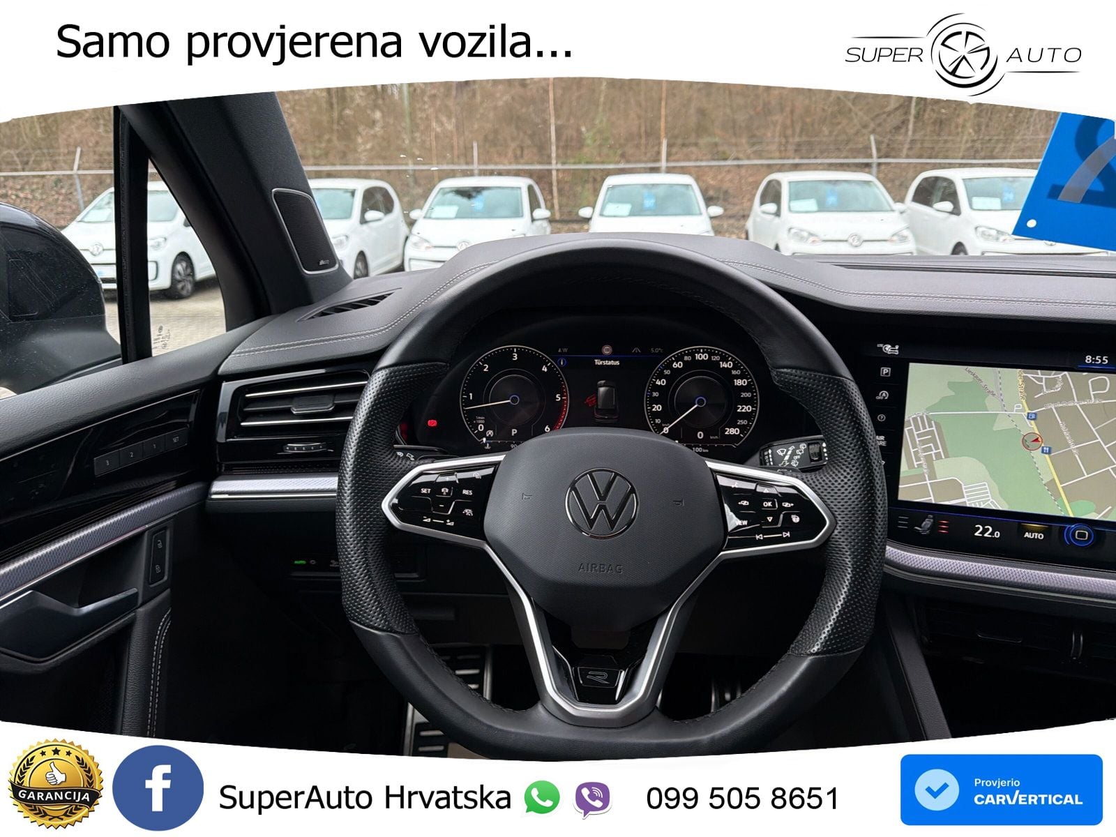 Volkswagen Touareg 3.0 V6 TDI (286 KS) 4MOTION Tiptronic R-Line ZRAČNI+ACC+GR SJED+KAM+PANO