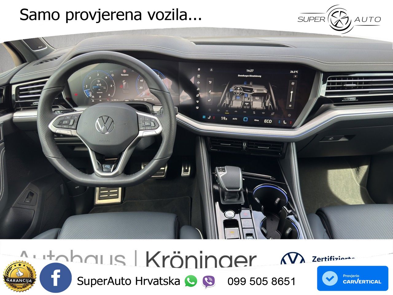 Volkswagen Touareg 3.0 V6 TDI (286 KS) 4MOTION Tiptronic ZRAČNI+ACC+4xGR SJED+KAM
