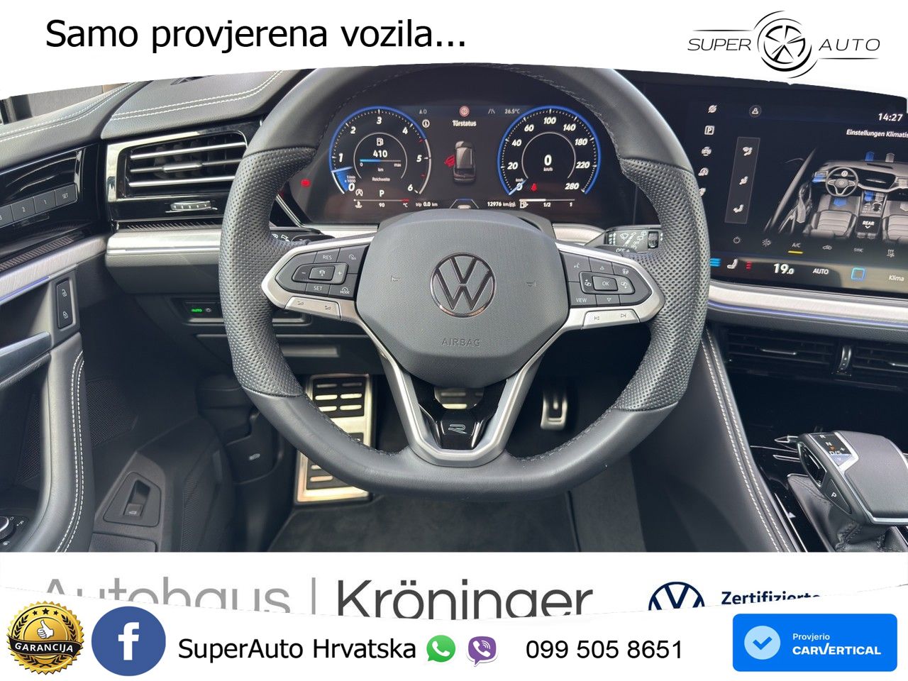 Volkswagen Touareg 3.0 V6 TDI (286 KS) 4MOTION Tiptronic ZRAČNI+ACC+4xGR SJED+KAM
