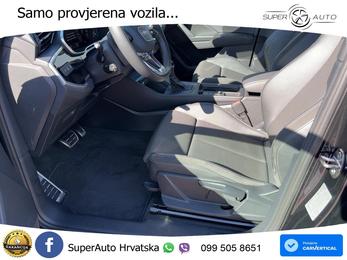 Audi Q3 Sportback 40 TFSI (190 KS) quattro S tronic S line LED+GR SJED+ACC