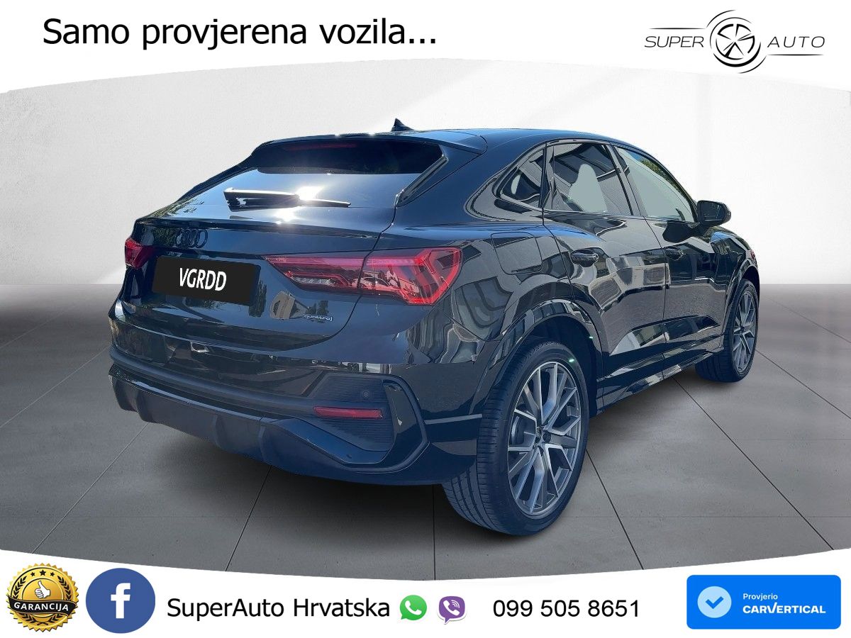 Audi Q3 Sportback 40 TFSI (190 KS) quattro S tronic S line LED+GR SJED+ACC