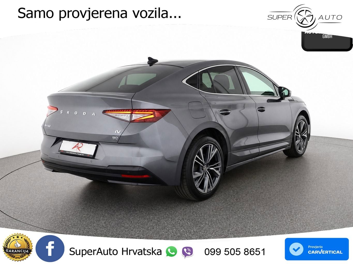 Škoda Enyaq iV 80 82 kWh (204 KS) SportLine LED+GR SJED+ACC