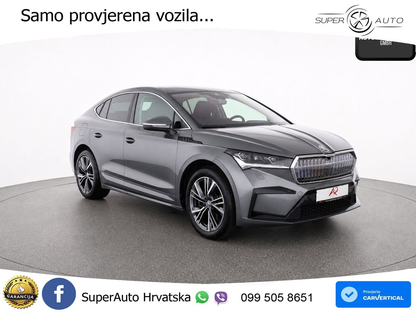Škoda Enyaq iV 80 82 kWh (204 KS) SportLine LED+GR SJED+ACC