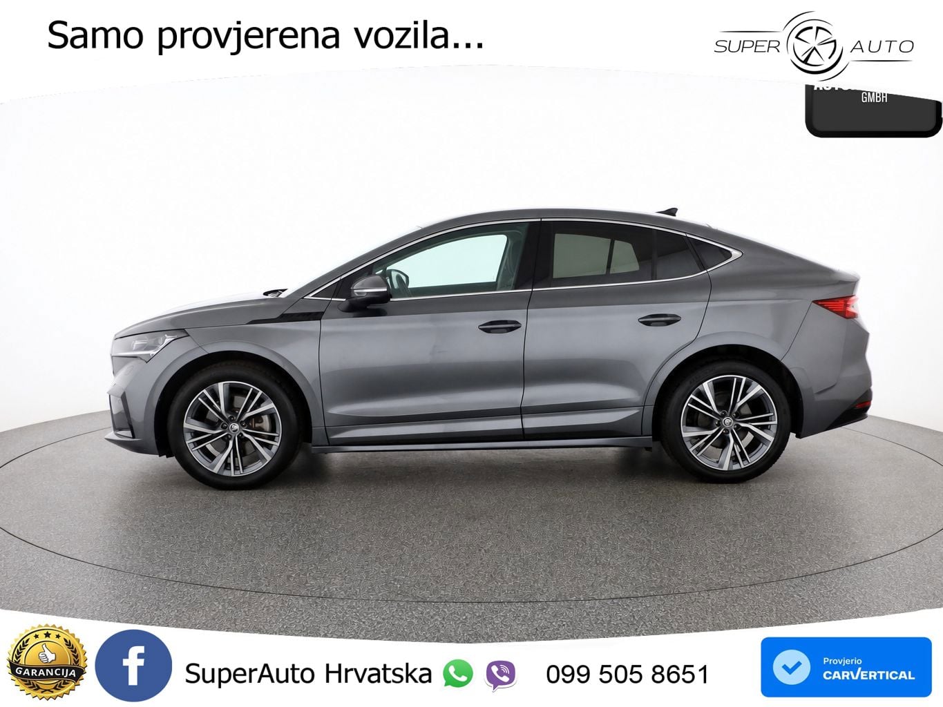 Škoda Enyaq iV 80 82 kWh (204 KS) SportLine LED+GR SJED+ACC
