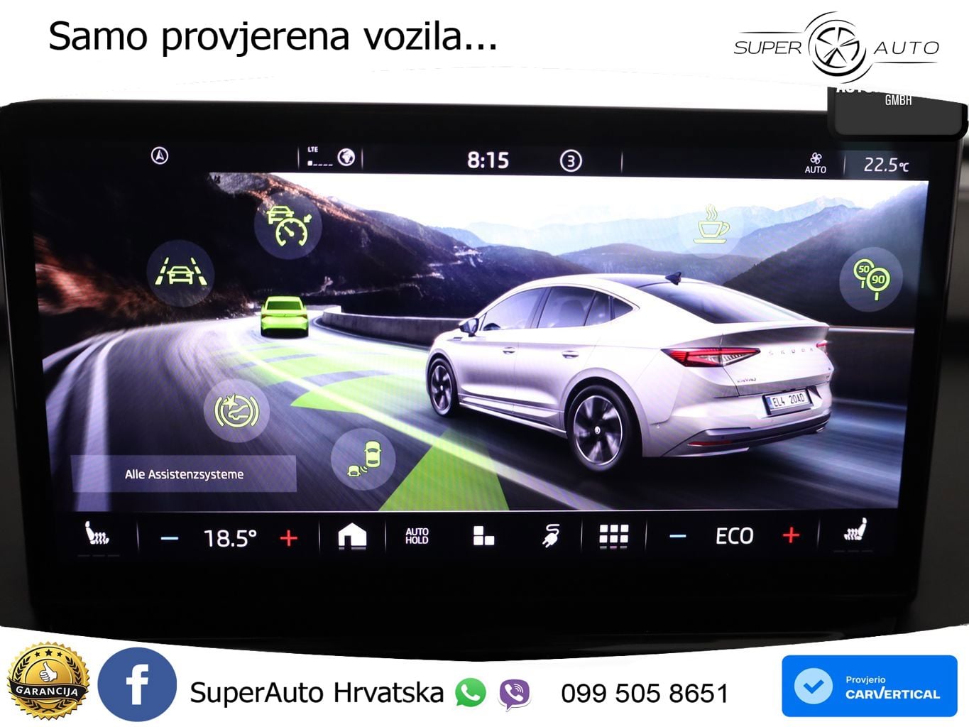 Škoda Enyaq iV 80 82 kWh (204 KS) SportLine LED+GR SJED+ACC