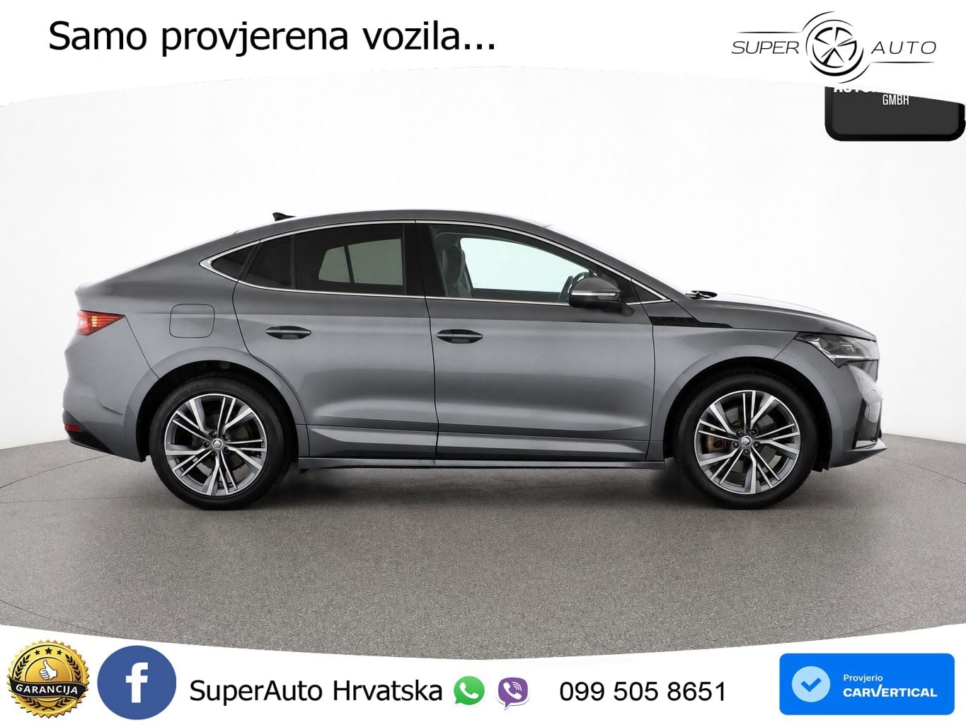 Škoda Enyaq iV 80 82 kWh (204 KS) SportLine LED+GR SJED+ACC