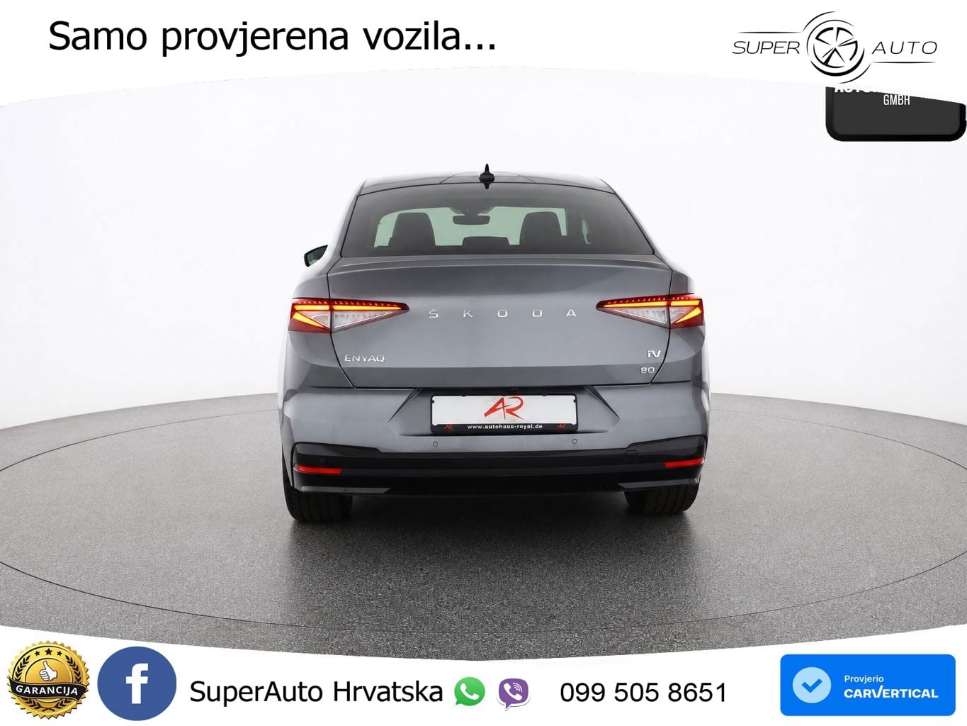 Škoda Enyaq iV 80 82 kWh (204 KS) SportLine LED+GR SJED+ACC