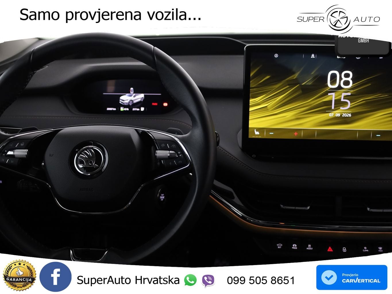 Škoda Enyaq iV 80 82 kWh (204 KS) SportLine LED+GR SJED+ACC