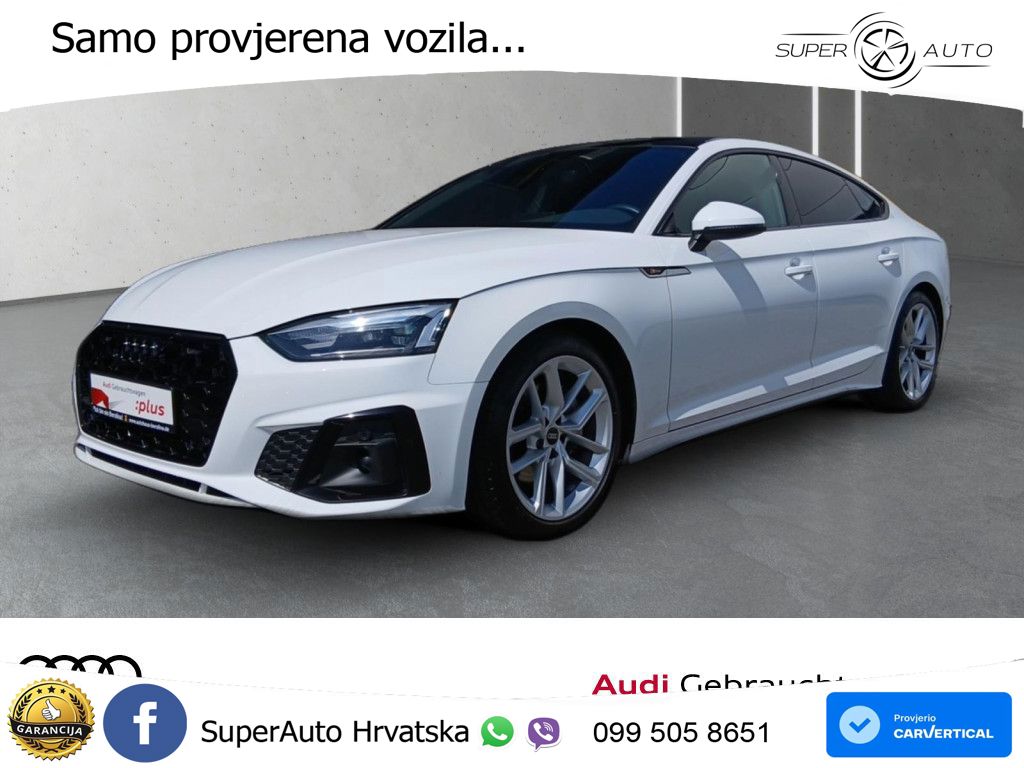 Audi A5 Sportback 40 TDI (204 KS) S tronic S line LED+GR SJED+ACC