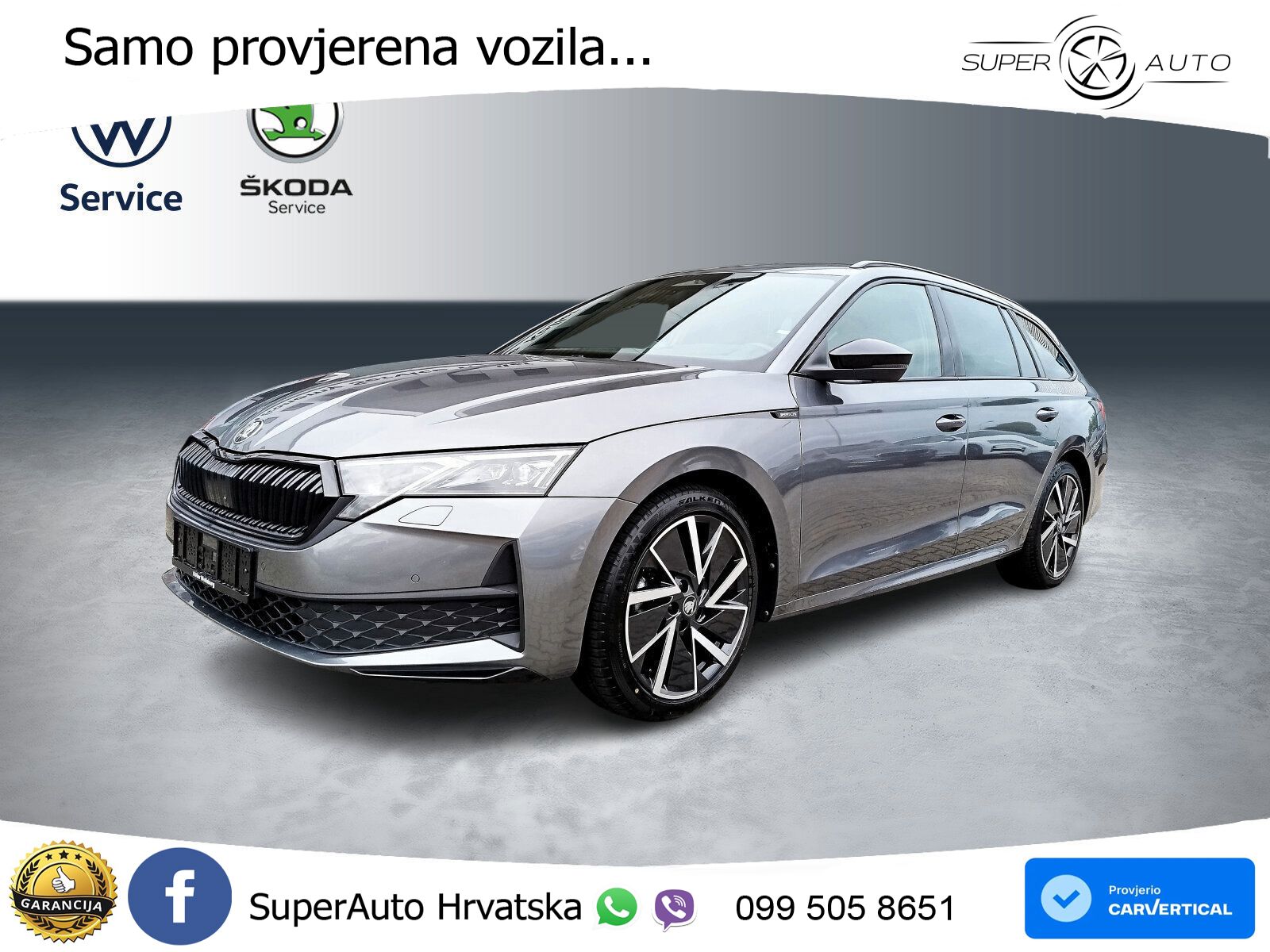 Škoda Octavia Combi 2.0 TDI (150 KS) DSG SportLine LED+GR SJED+ACC