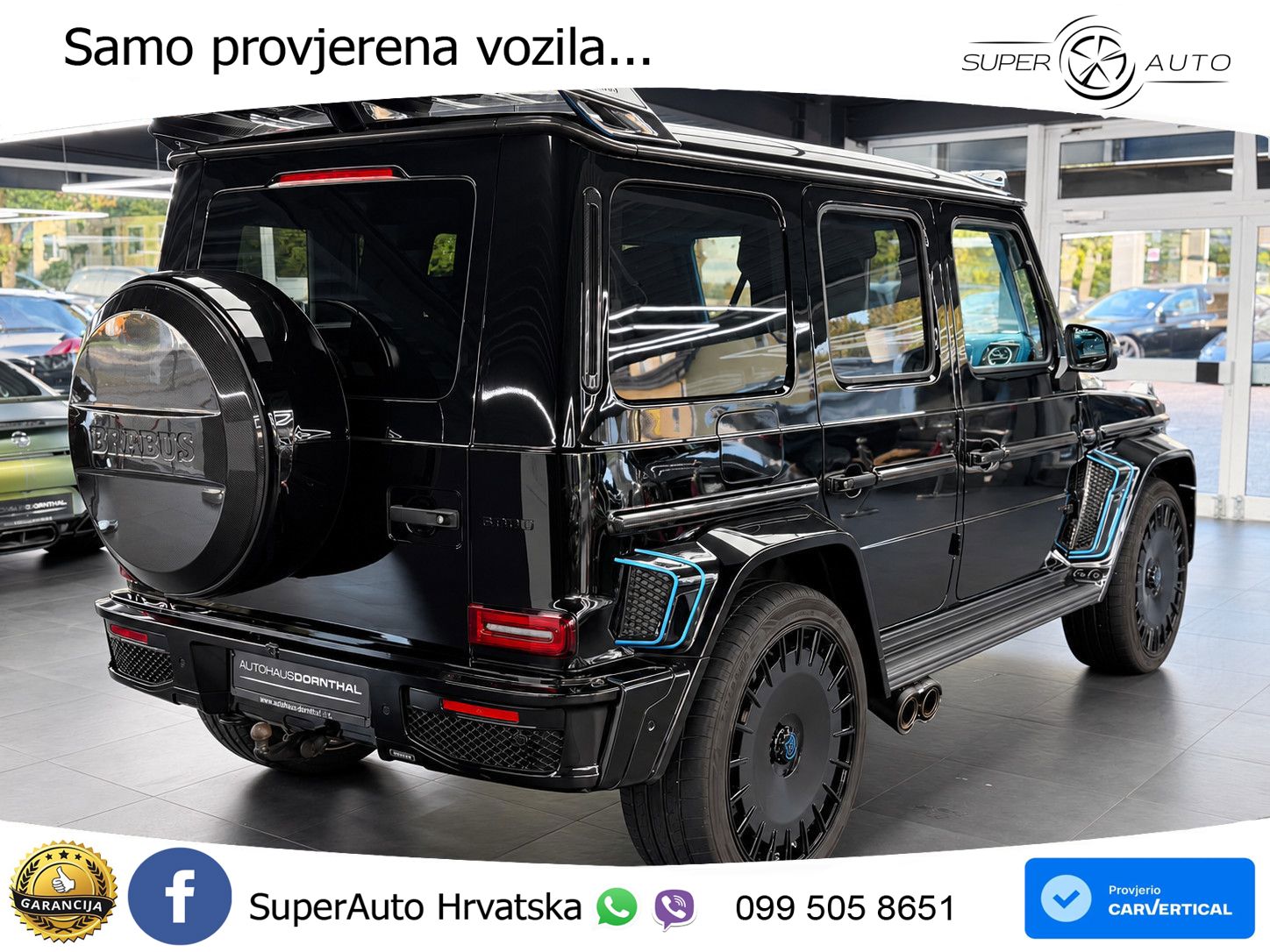 Mercedes AMG G 63 Long V8 (585 KS) 4MATIC 9G-TRONIC AMG SPEEDSHIFT TCT Brabus ZRAČNI+ACC+4xGR SJED+360
