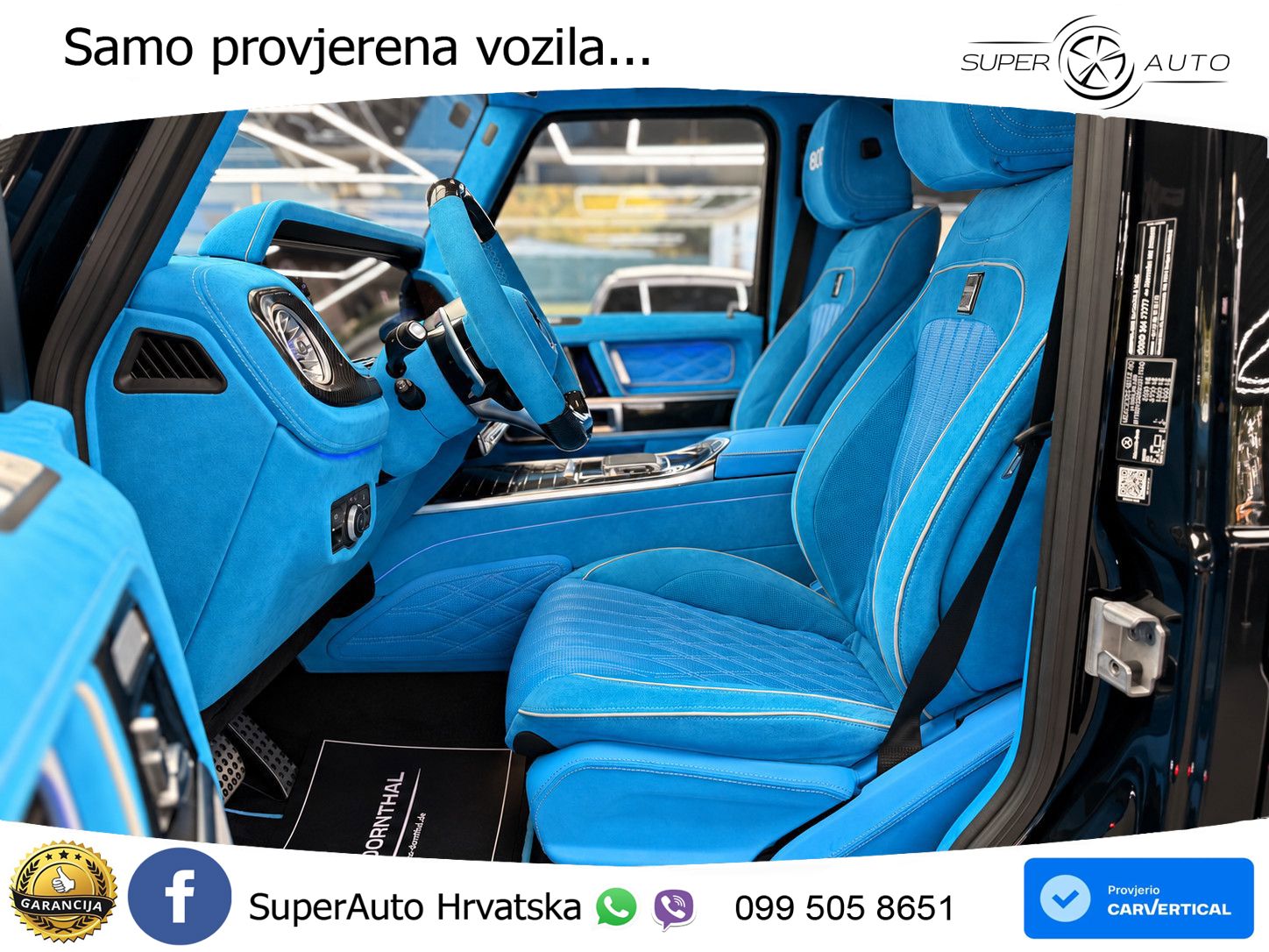 Mercedes AMG G 63 Long V8 (585 KS) 4MATIC 9G-TRONIC AMG SPEEDSHIFT TCT Brabus ZRAČNI+ACC+4xGR SJED+360
