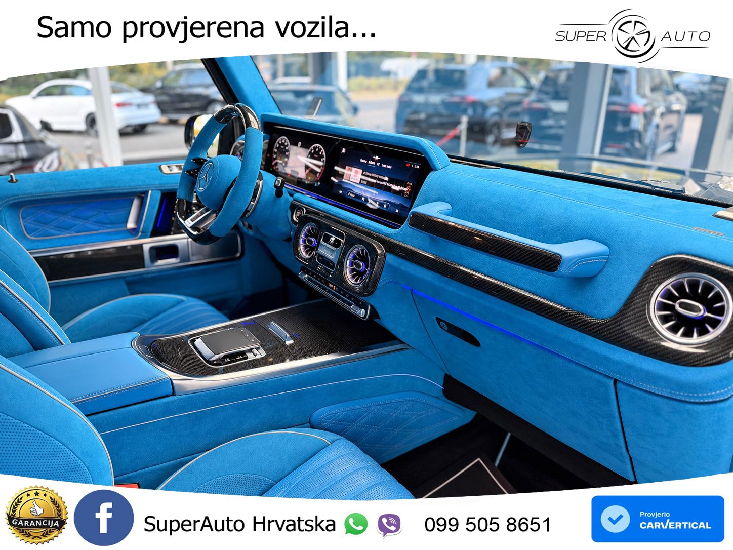Mercedes AMG G 63 Long V8 (585 KS) 4MATIC 9G-TRONIC AMG SPEEDSHIFT TCT Brabus ZRAČNI+ACC+4xGR SJED+360
