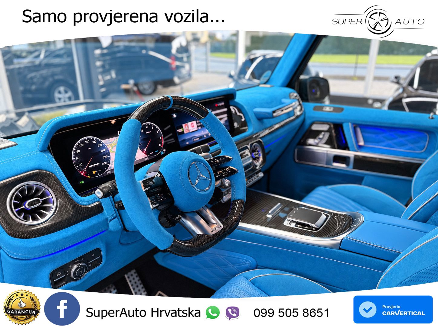 Mercedes AMG G 63 Long V8 (585 KS) 4MATIC 9G-TRONIC AMG SPEEDSHIFT TCT Brabus ZRAČNI+ACC+4xGR SJED+360