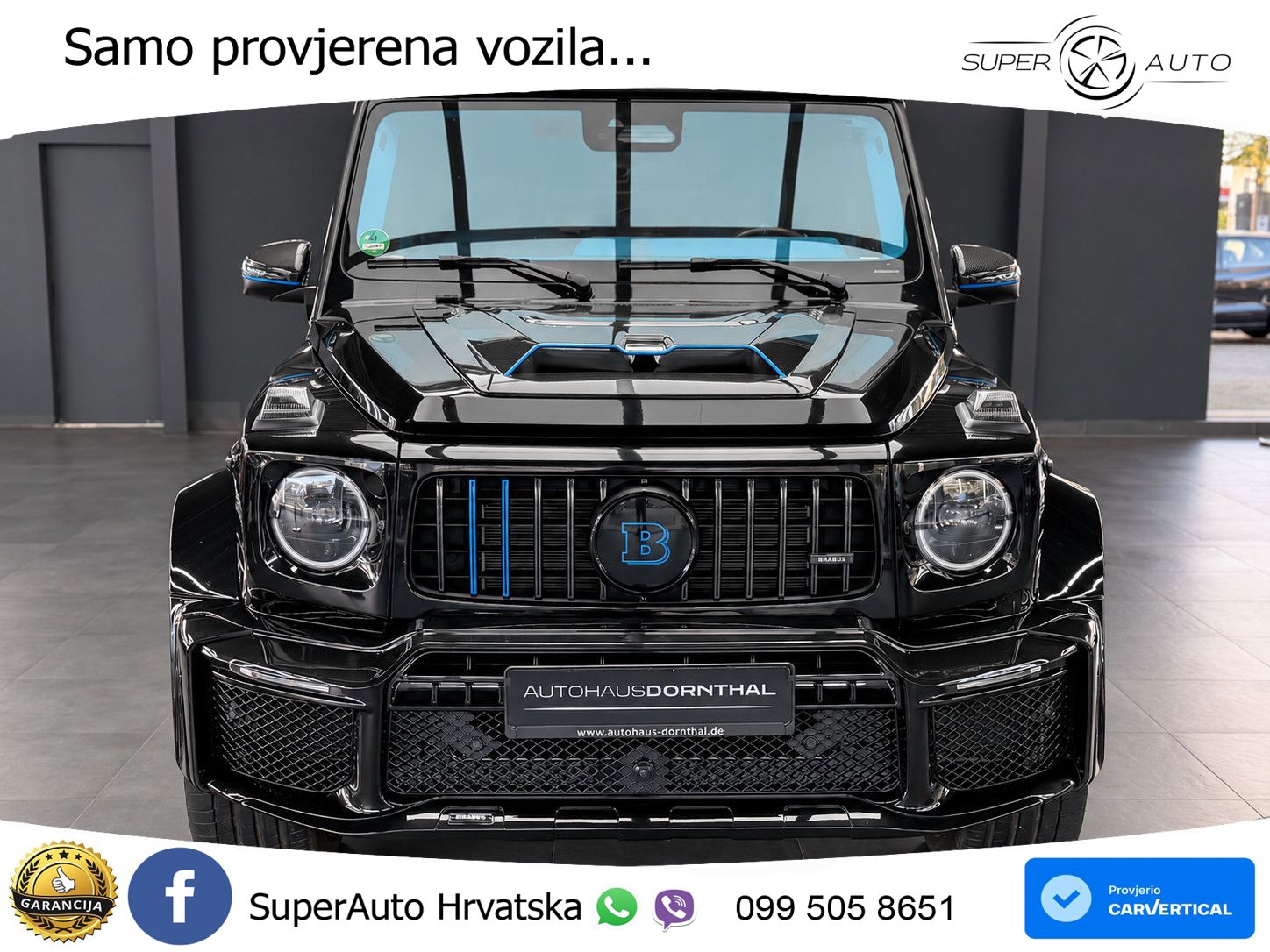 Mercedes AMG G 63 Long V8 (585 KS) 4MATIC 9G-TRONIC AMG SPEEDSHIFT TCT Brabus ZRAČNI+ACC+4xGR SJED+360