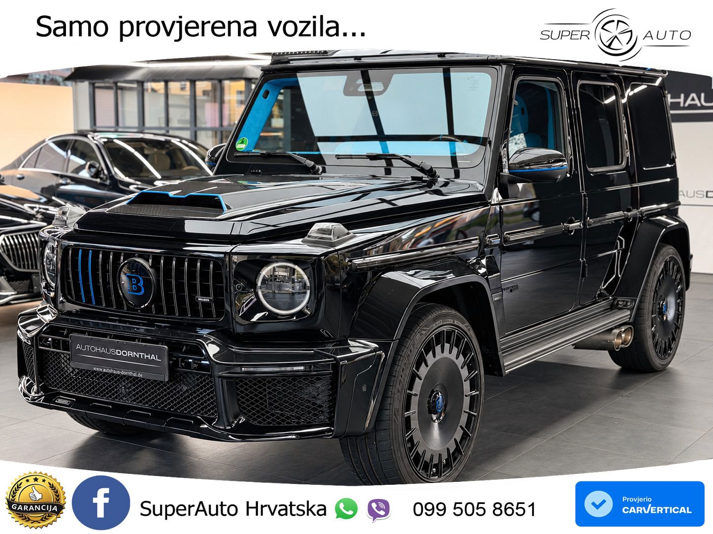 Mercedes AMG G 63 Long V8 (585 KS) 4MATIC 9G-TRONIC AMG SPEEDSHIFT TCT Brabus ZRAČNI+ACC+4xGR SJED+360
