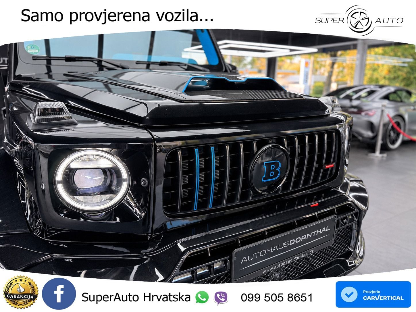 Mercedes AMG G 63 Long V8 (585 KS) 4MATIC 9G-TRONIC AMG SPEEDSHIFT TCT Brabus ZRAČNI+ACC+4xGR SJED+360