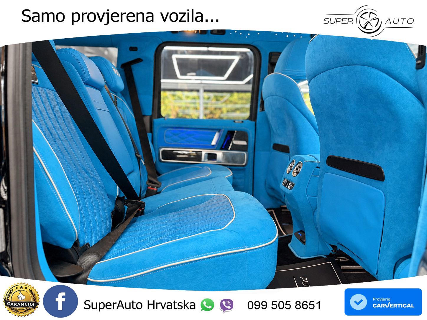 Mercedes AMG G 63 Long V8 (585 KS) 4MATIC 9G-TRONIC AMG SPEEDSHIFT TCT Brabus ZRAČNI+ACC+4xGR SJED+360