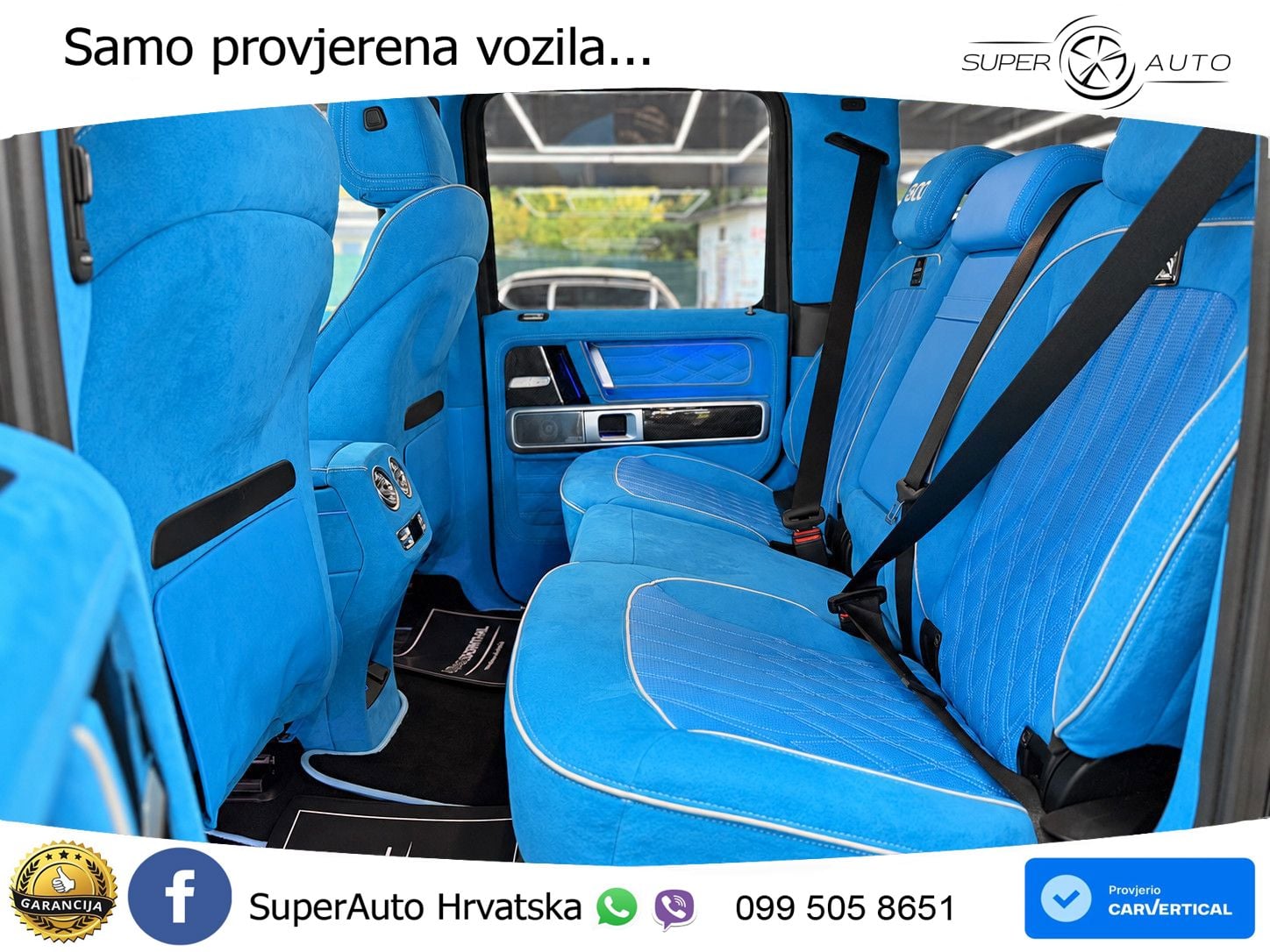 Mercedes AMG G 63 Long V8 (585 KS) 4MATIC 9G-TRONIC AMG SPEEDSHIFT TCT Brabus ZRAČNI+ACC+4xGR SJED+360