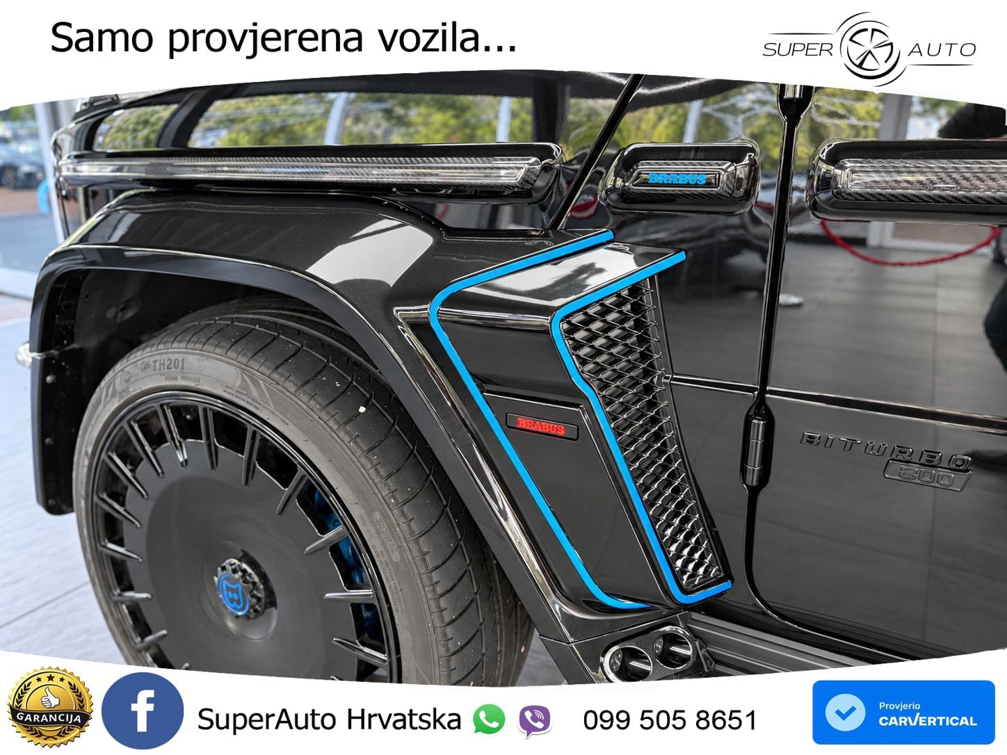 Mercedes AMG G 63 Long V8 (585 KS) 4MATIC 9G-TRONIC AMG SPEEDSHIFT TCT Brabus ZRAČNI+ACC+4xGR SJED+360