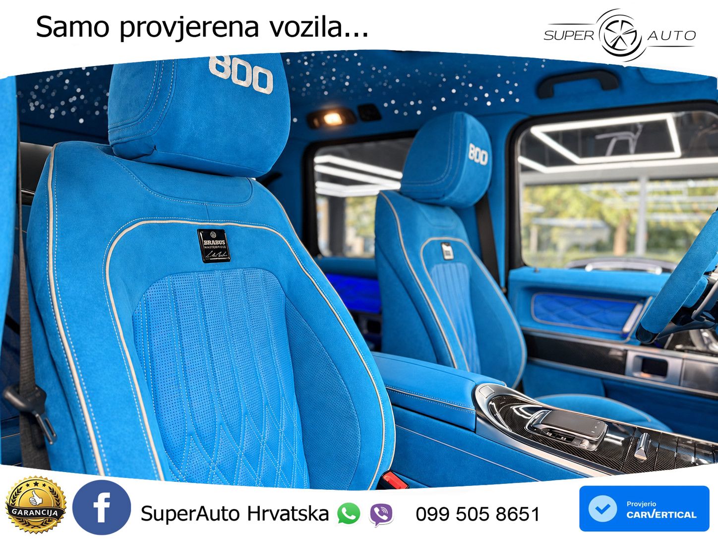 Mercedes AMG G 63 Long V8 (585 KS) 4MATIC 9G-TRONIC AMG SPEEDSHIFT TCT Brabus ZRAČNI+ACC+4xGR SJED+360