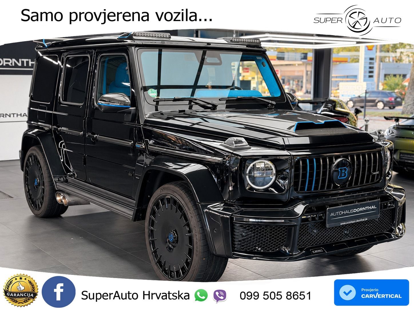 Mercedes AMG G 63 Long V8 (585 KS) 4MATIC 9G-TRONIC AMG SPEEDSHIFT TCT Brabus ZRAČNI+ACC+4xGR SJED+360