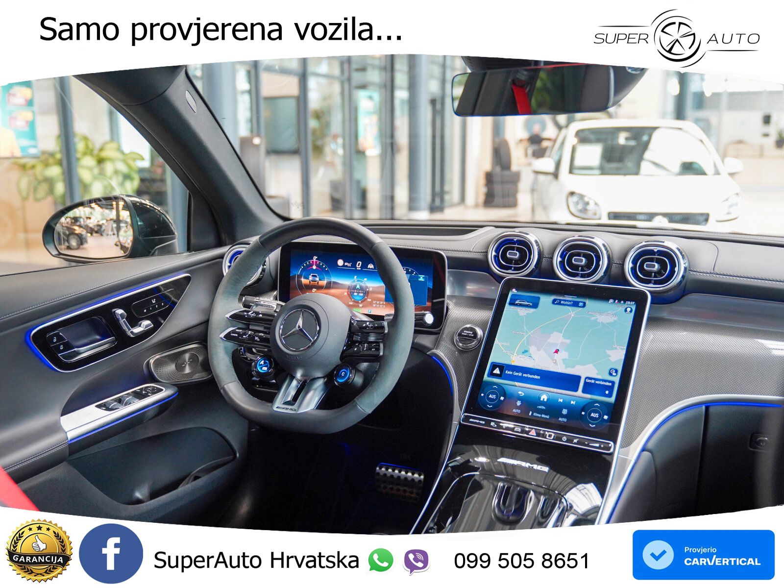Mercedes AMG GLC 63 S E PERFORMANCE (680 KS) 4MATIC+ AMG SPEEDSHIFT MCT 9G ACC+HEAD+GR SJED+360+PANO