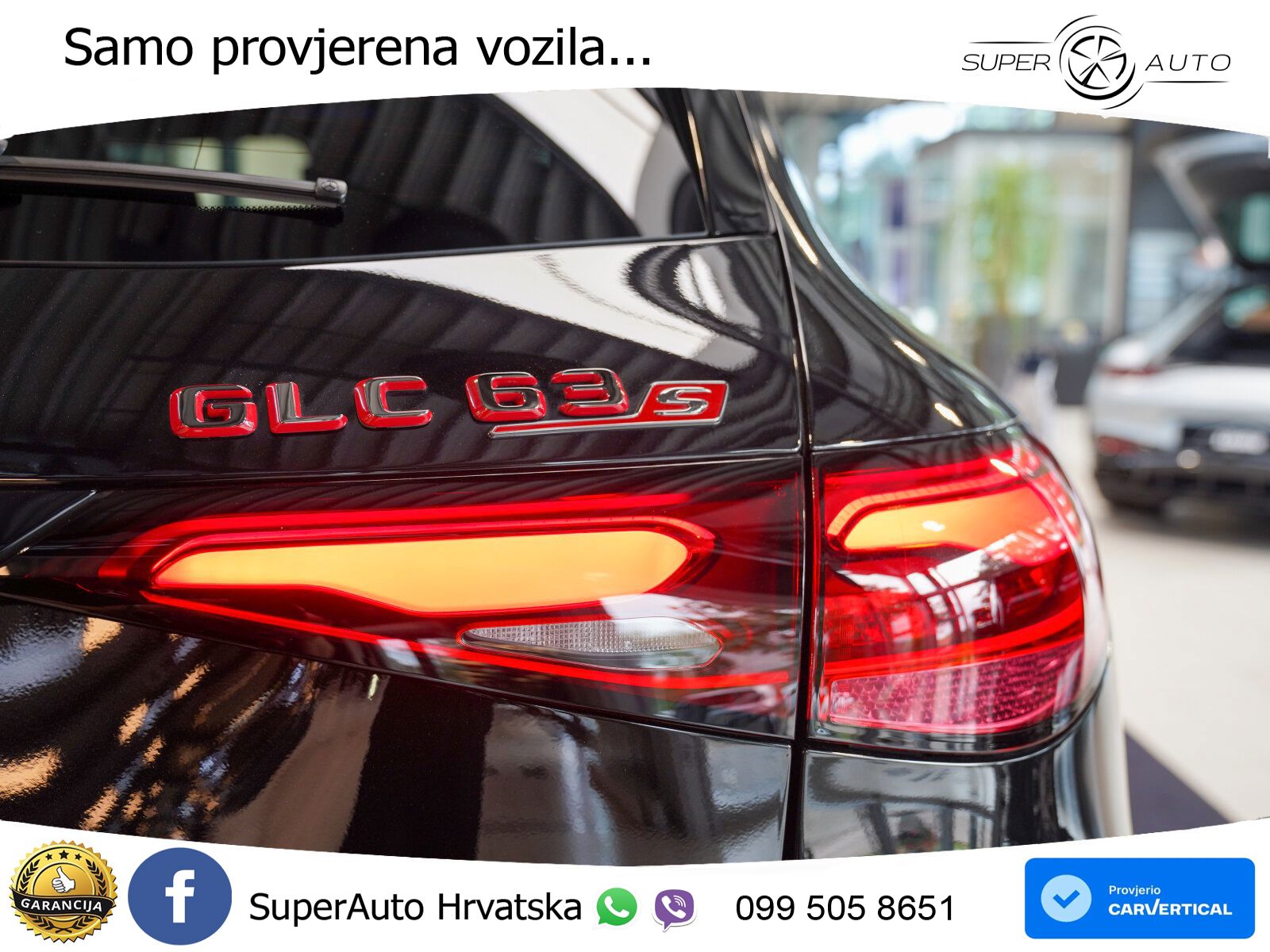 Mercedes AMG GLC 63 S E PERFORMANCE (680 KS) 4MATIC+ AMG SPEEDSHIFT MCT 9G ACC+HEAD+GR SJED+360+PANO