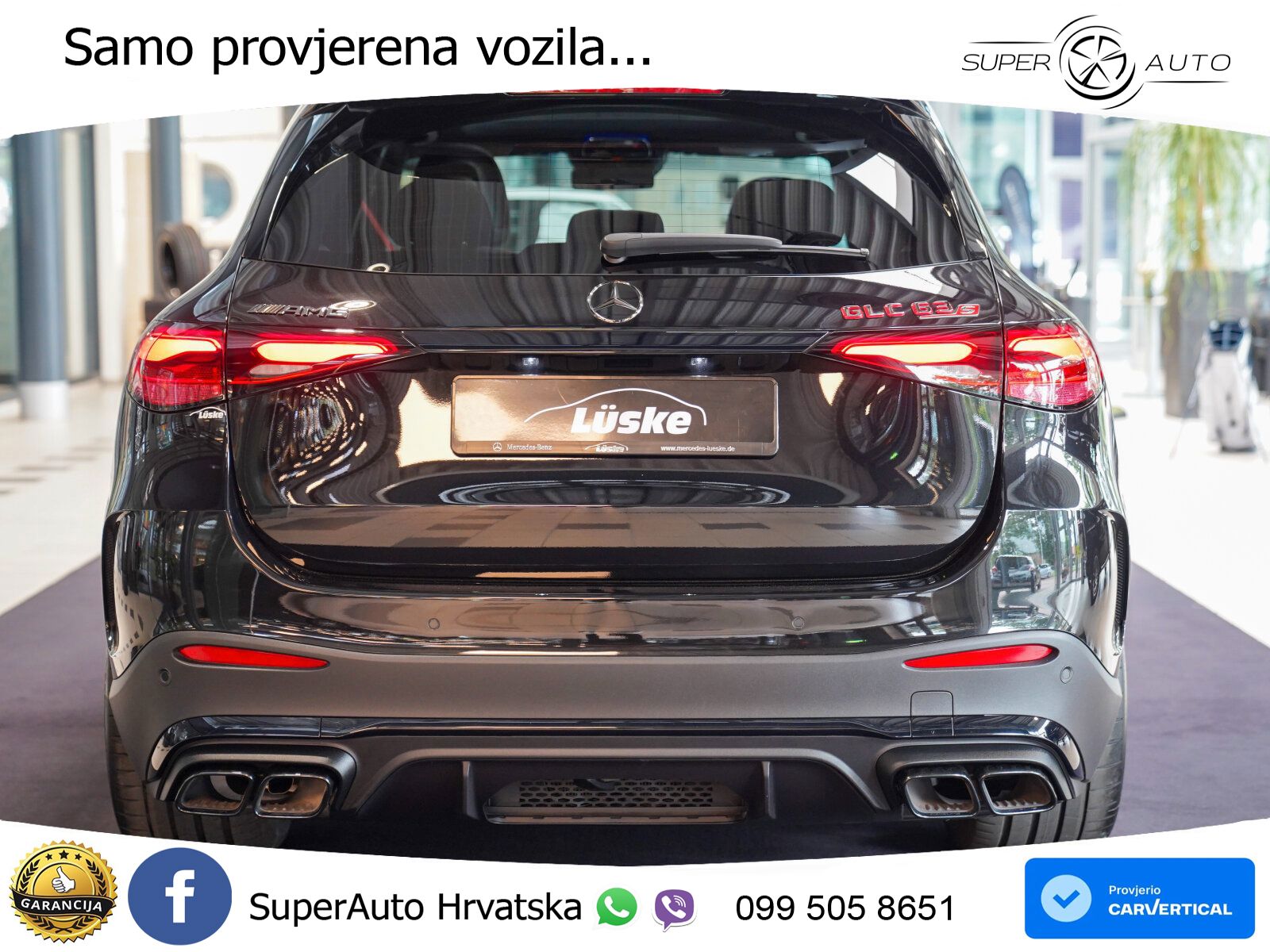 Mercedes AMG GLC 63 S E PERFORMANCE (680 KS) 4MATIC+ AMG SPEEDSHIFT MCT 9G ACC+HEAD+GR SJED+360+PANO