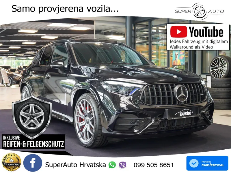 Mercedes AMG GLC 63 S E PERFORMANCE (680 KS) 4MATIC+ AMG SPEEDSHIFT MCT 9G ACC+HEAD+GR SJED+360+PANO