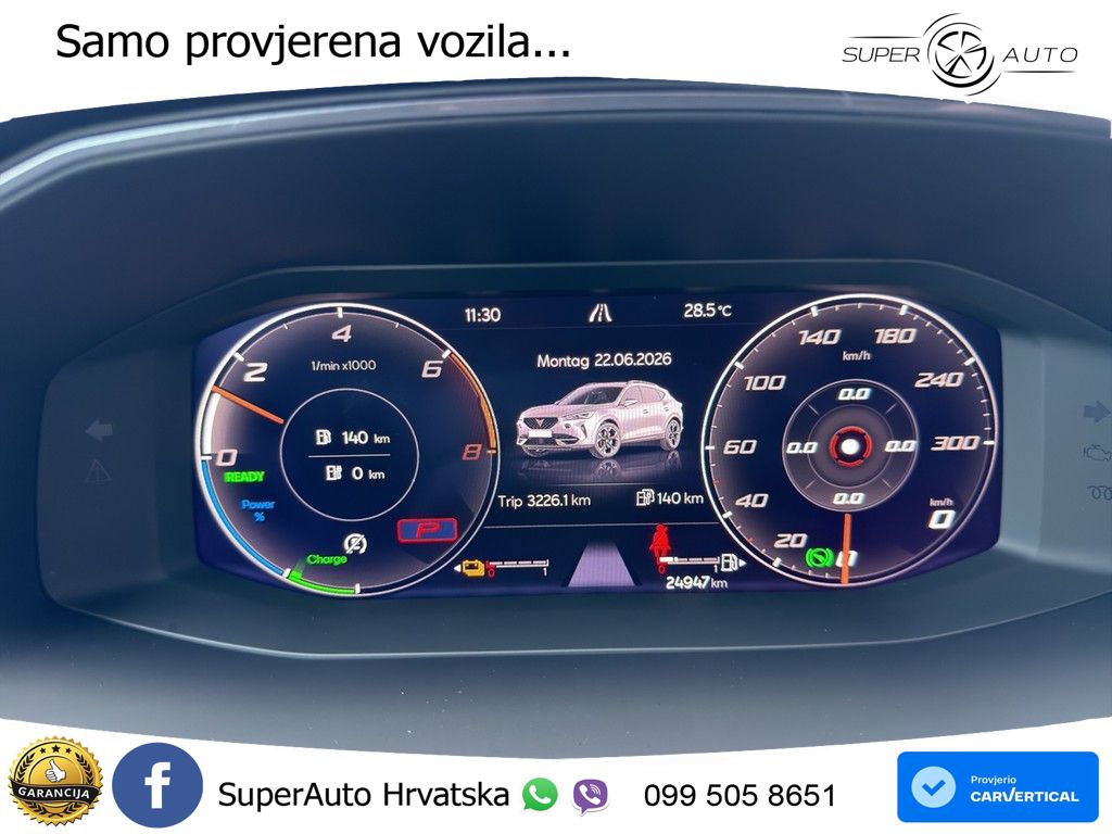 Cupra Formentor 1.4 TSI (204 KS) e-Hybrid DSG LED+GR SJED+ACC