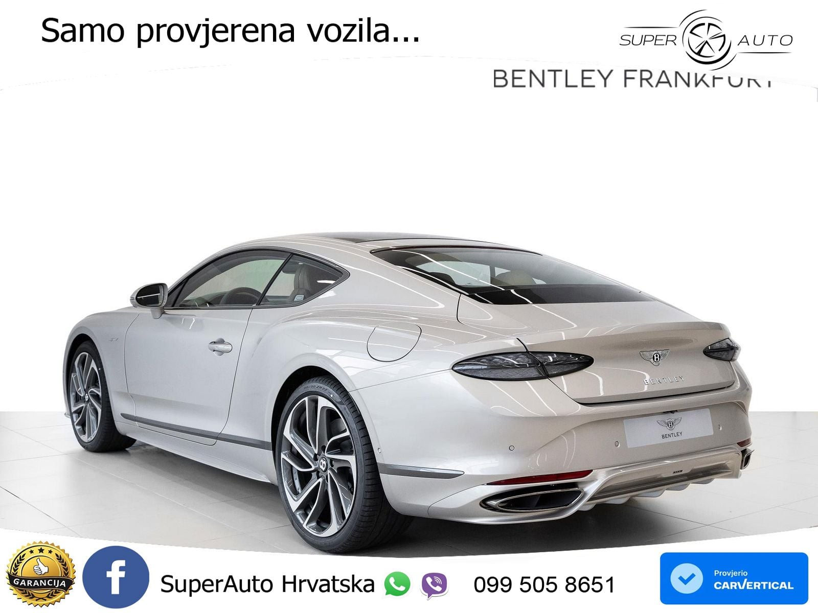 Bentley Continental GT IV 4.0 V8 TFSi (782 KS) AWD DCT ACC+HEAD+GR SJED+360+PANO