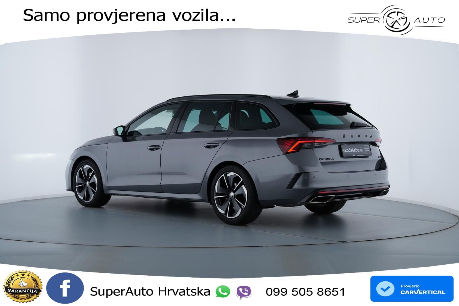 Škoda Octavia Combi RS 2.0 TDI (200 KS) DSG MATRIX+GR SJED+KAM