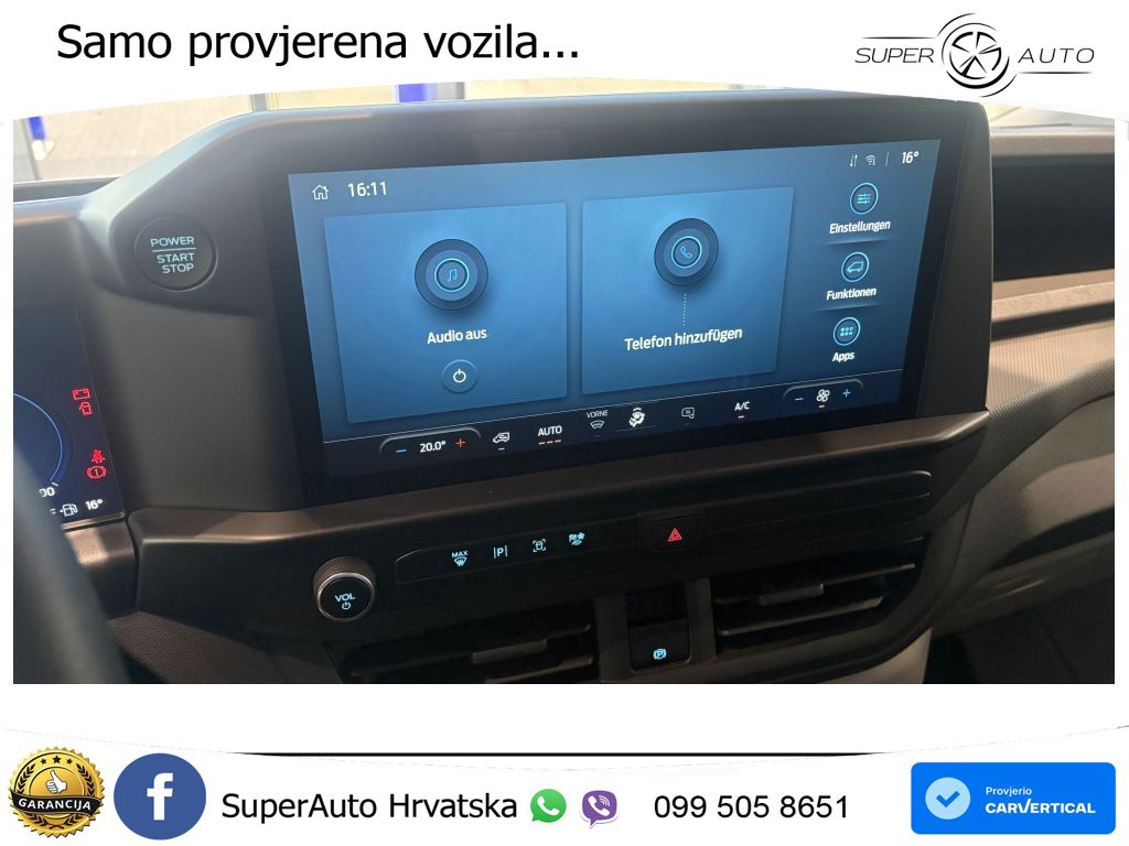 Ford Transit Custom 280 L1H1 LKW VA Trend GJR R-KAM 110 KS