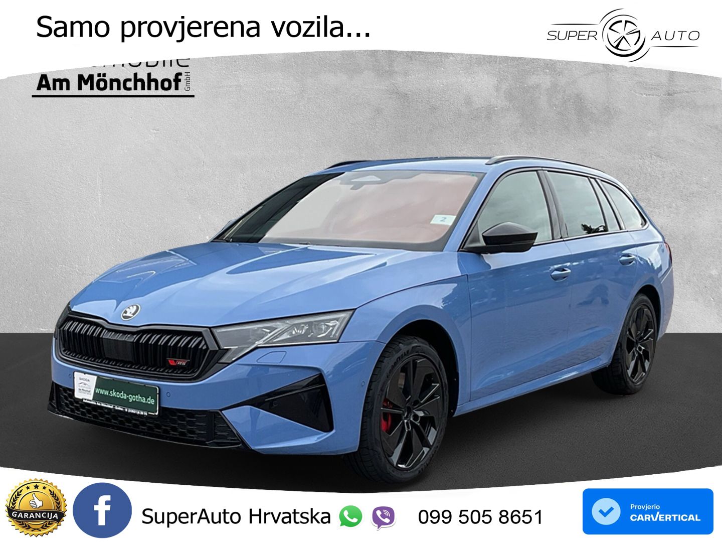 Škoda Octavia Combi RS 2.0 TSI (265 KS) DSG MATRIX+GR SJED+KAM