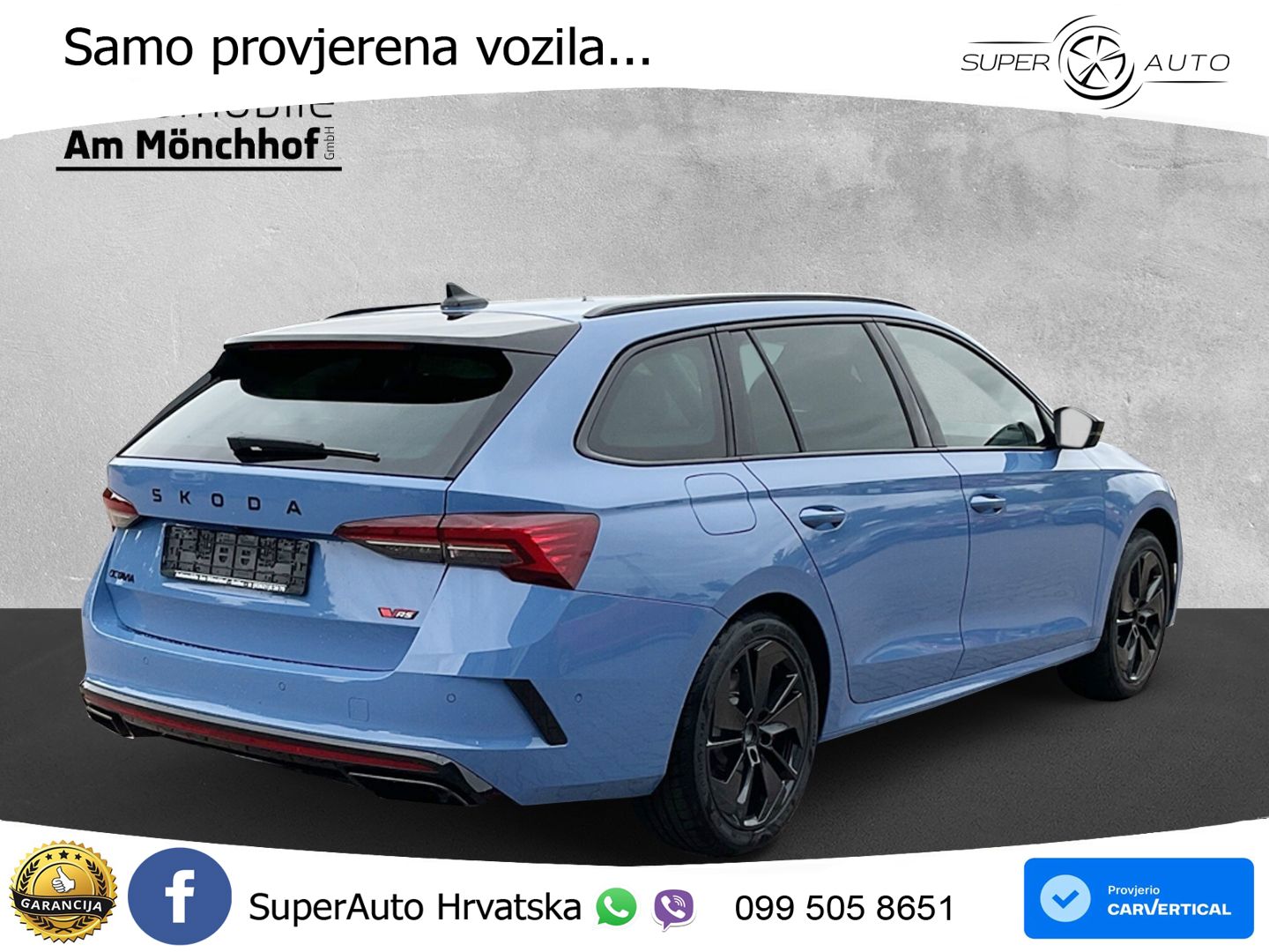 Škoda Octavia Combi RS 2.0 TSI (265 KS) DSG MATRIX+GR SJED+KAM