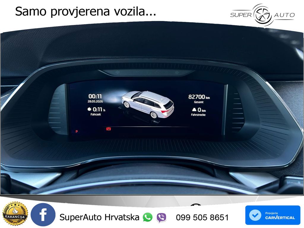 Škoda Octavia Combi 2.0 TDI (150 KS) DSG Selection LED+GR SJED+ACC